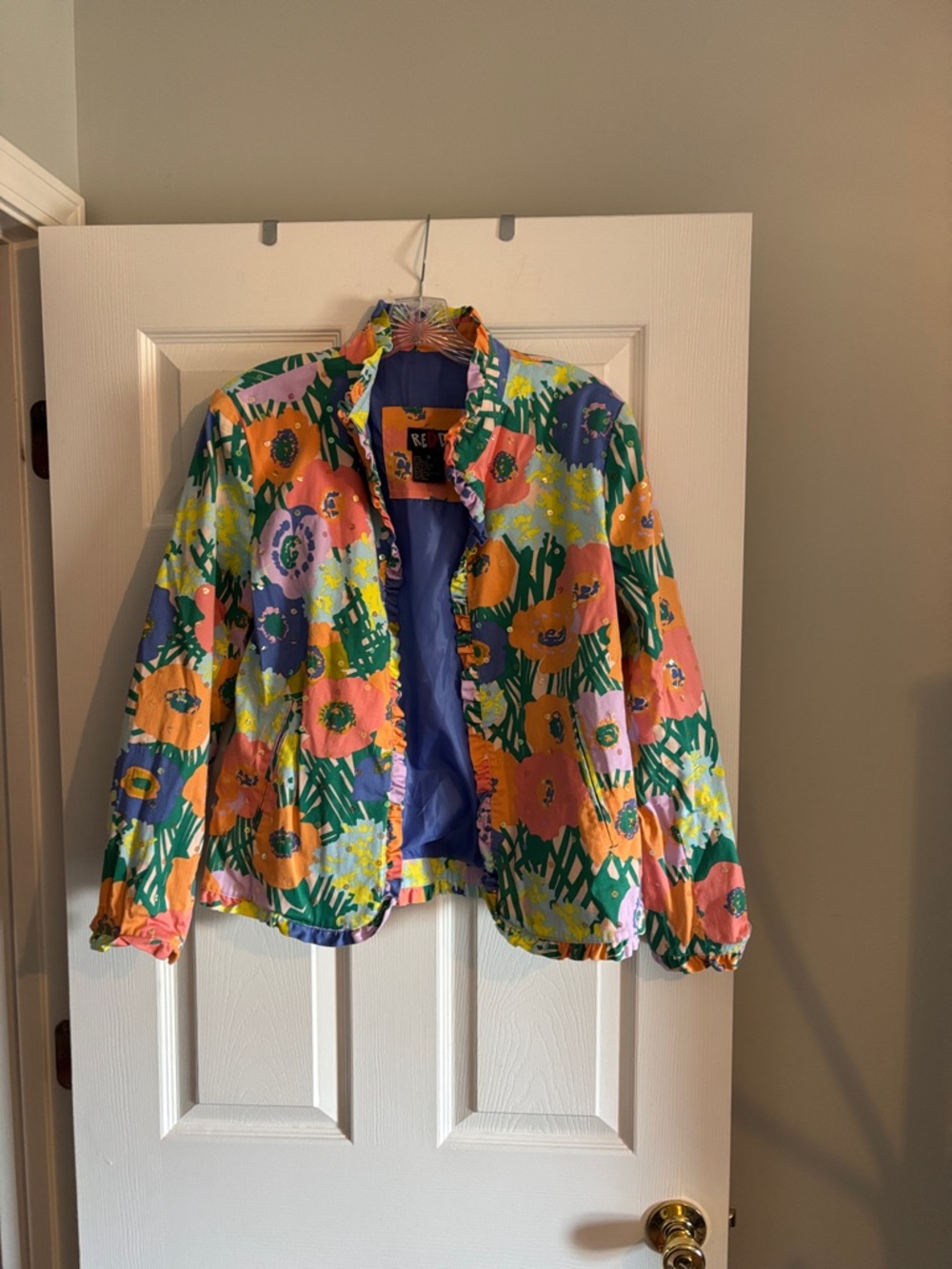 Vintage Redd Jeans Floral Lightweight Jacket - Multicolor